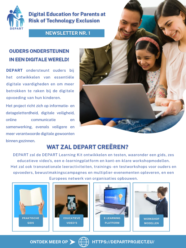DEPART nieuwsbrief nr. 1 is verschenen