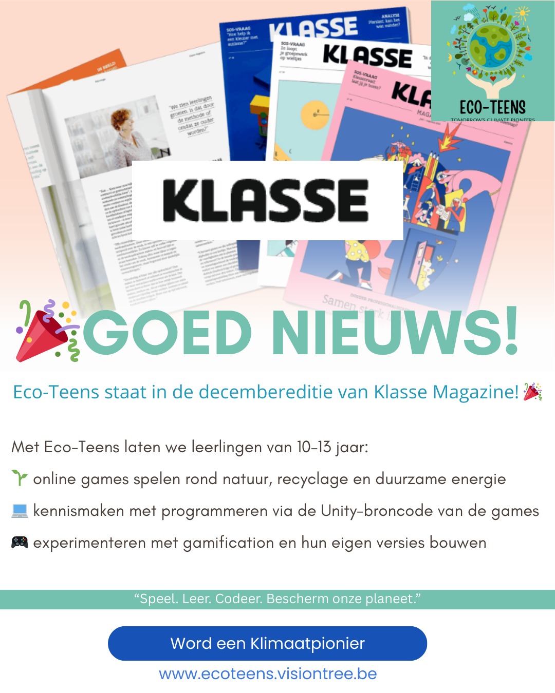 Eco-Teens in Klasse Magazine